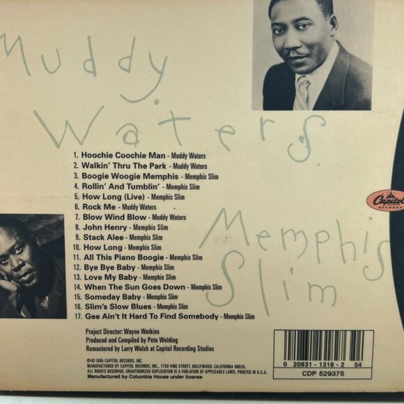 Vintage 90s Chicago Blues Masters Volume One: Muddy Waters & Memphis Slim CD - Picture 3 of 4